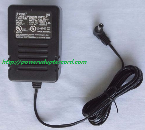 NEW Genuine OEM iHome MKD-481501200 15V for Class 2 Power Supply